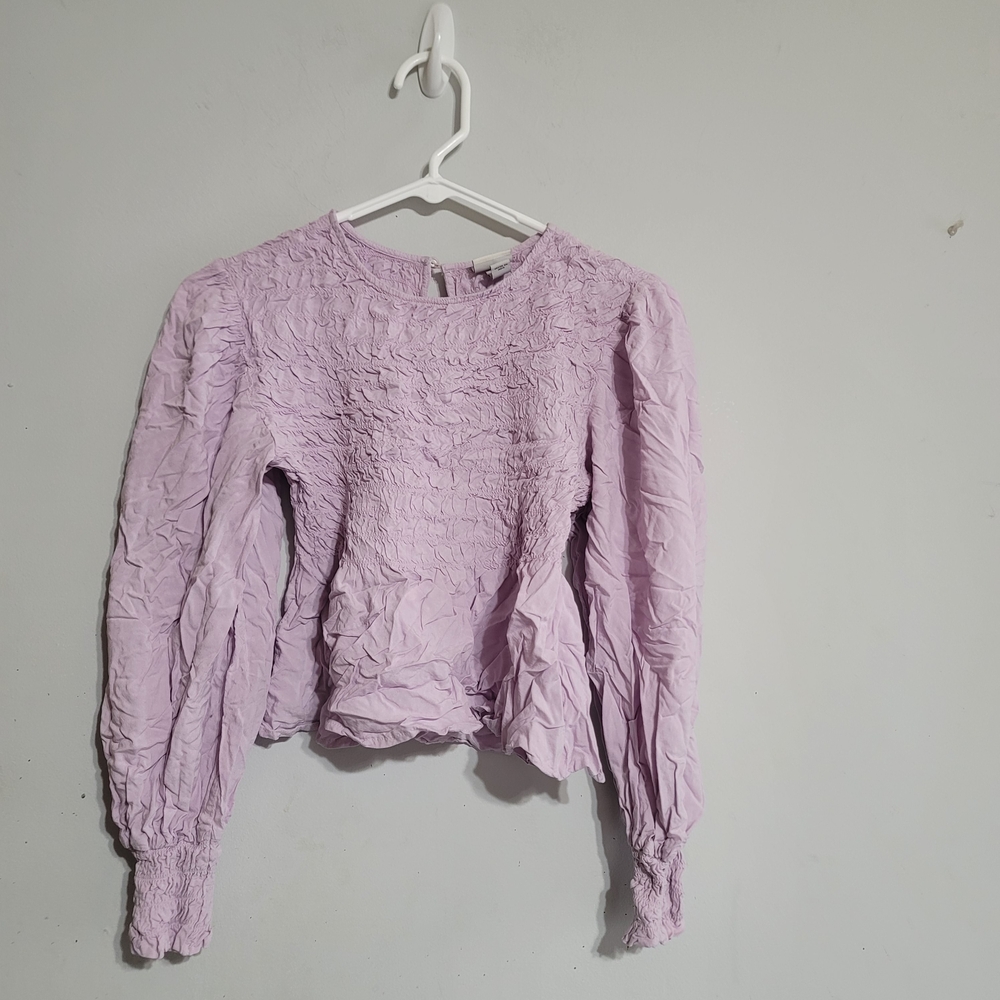 A New Day Light‎ Purple Smocked Blouse